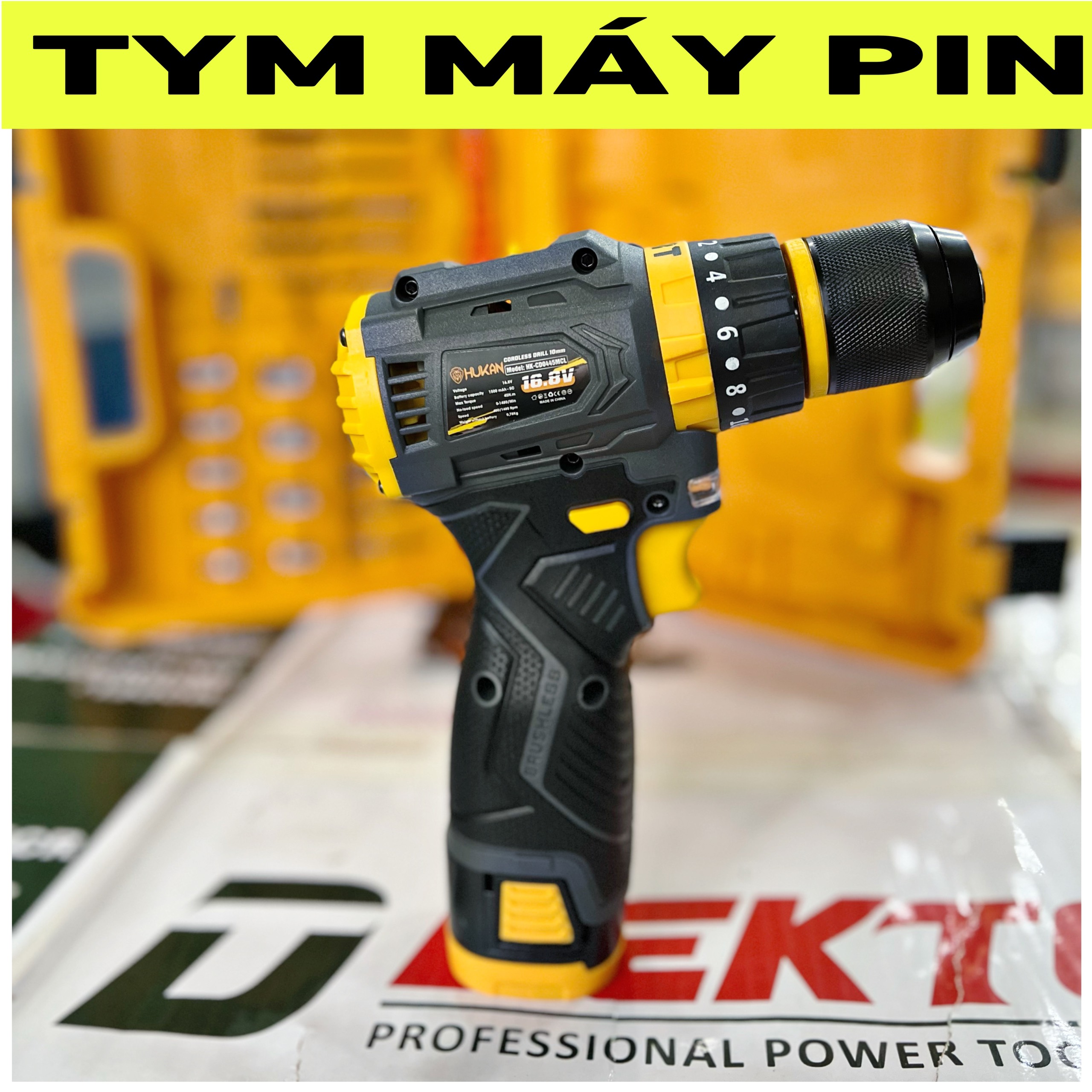 Bộ Máy Khoan Bắt Vít Pin 16.8V Hukan HK-CD0445MCL – TYM MÁY PIN