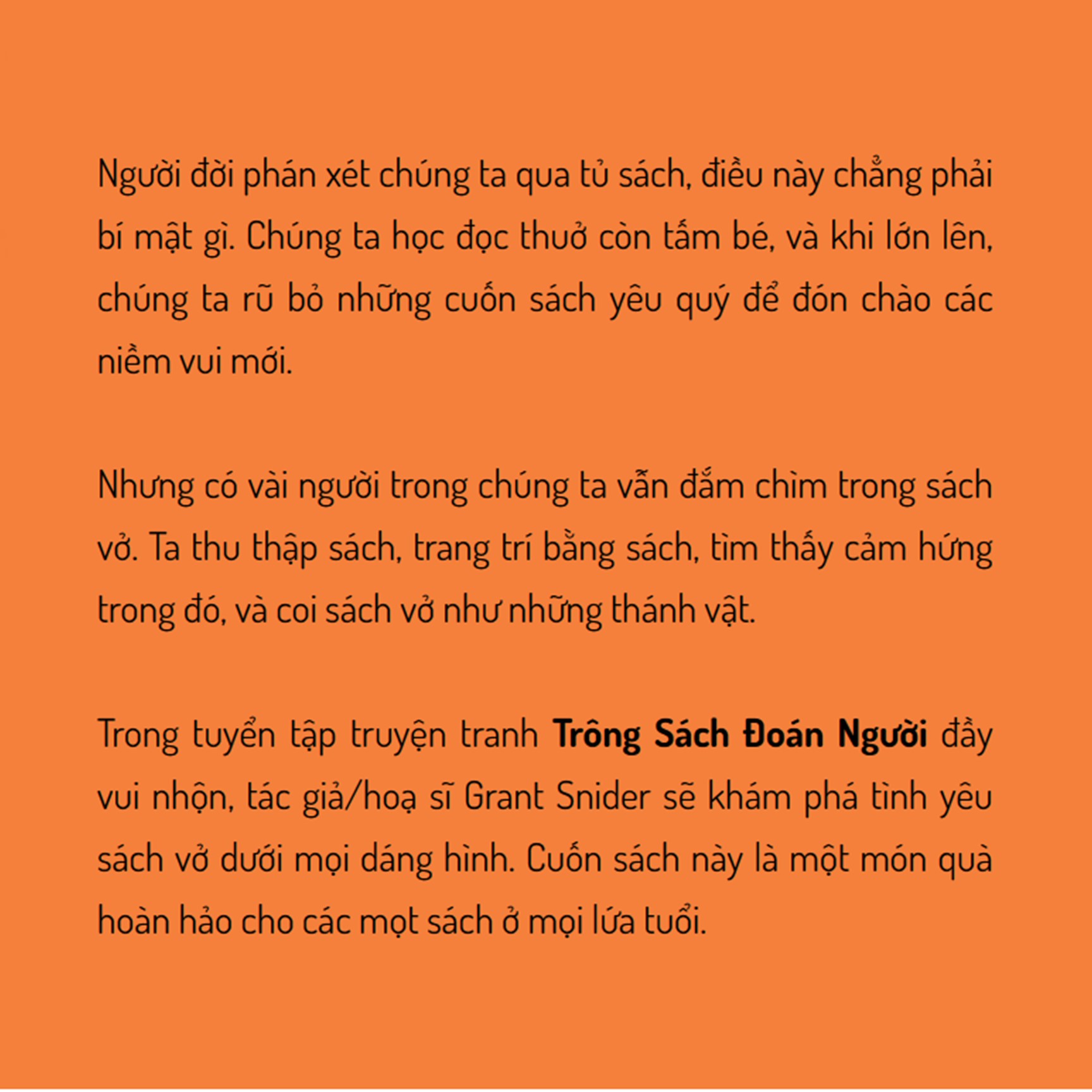 Trông Sách Đoán Người - I Will Judge You By Your Bookshelf (Comic Màu)