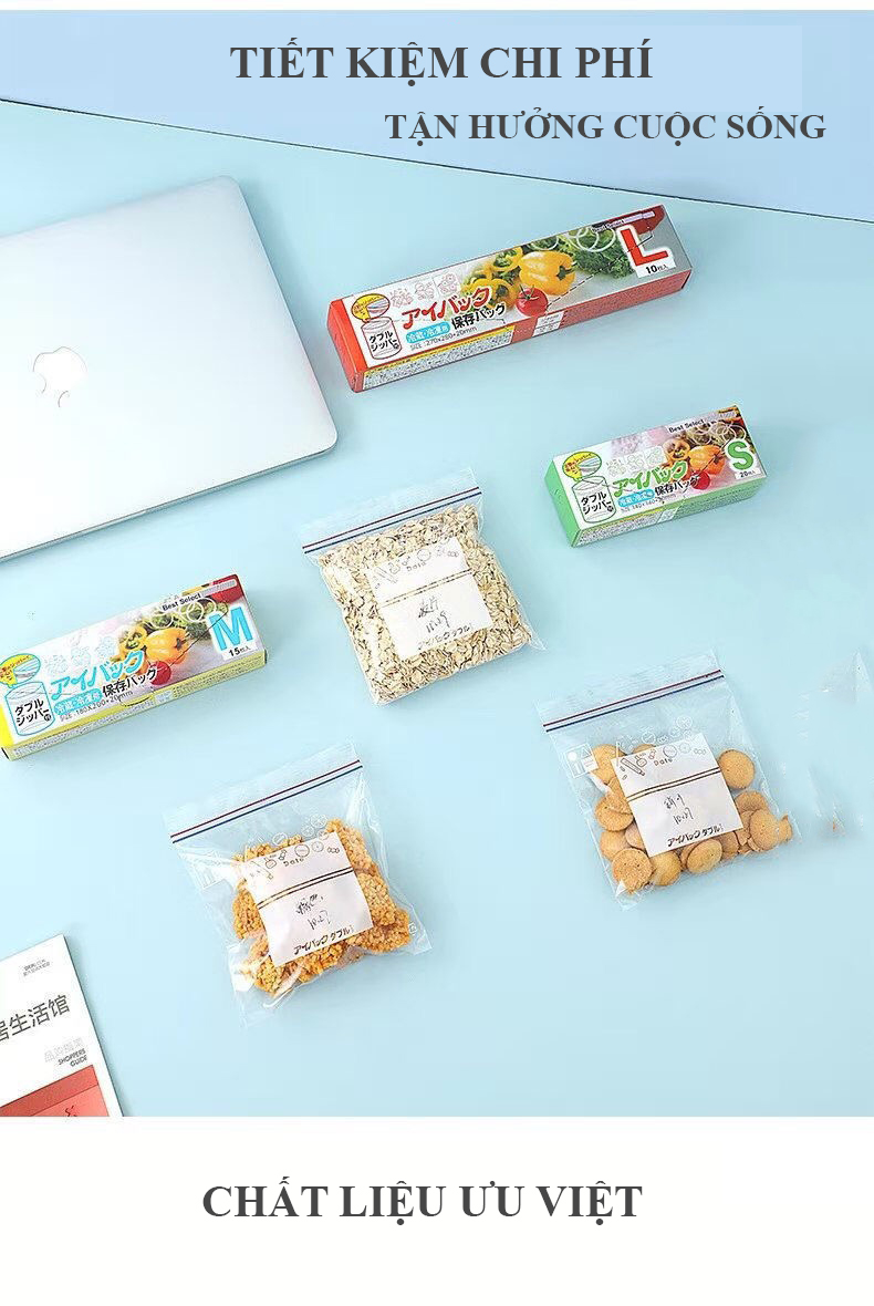 Túi zip đựng bảo quản thực phẩm chất lượng Nhật Bản