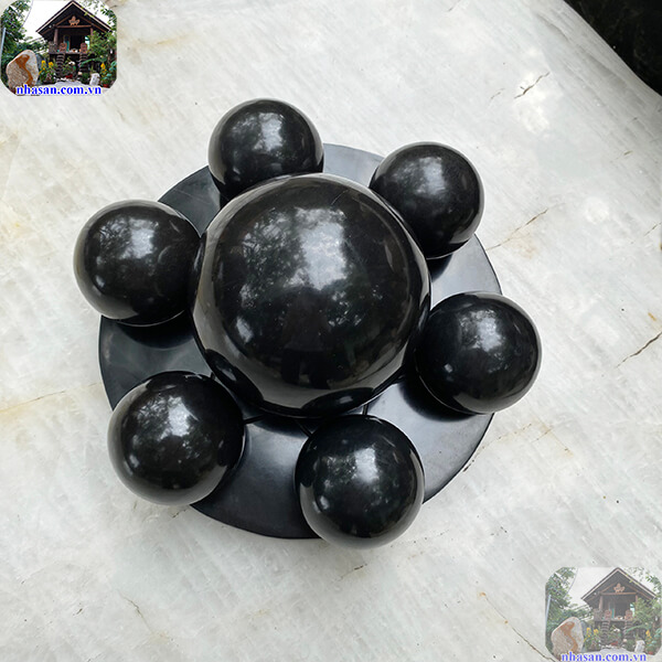 Thất tinh trận Obsidian đá bồ kết đen tự nhiên trấn sát cầu tài TTT03 nặng 7kg