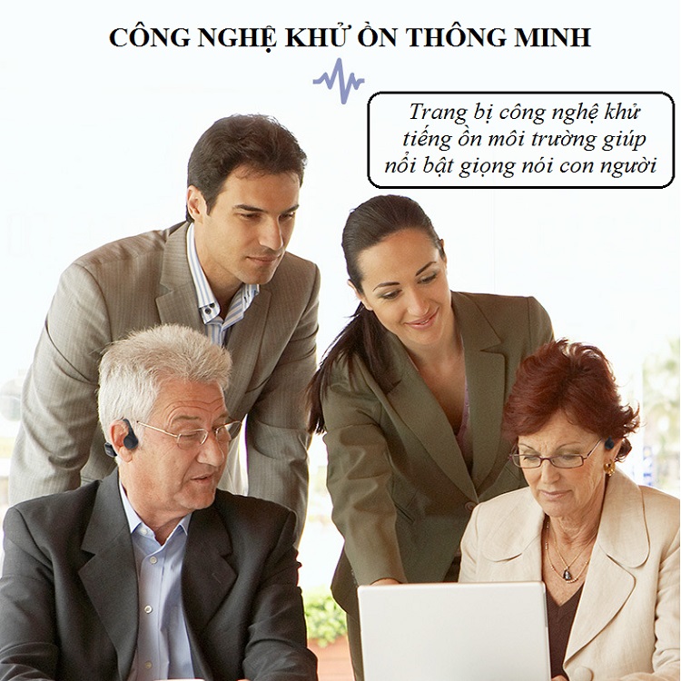 Tai Nghe Trợ Thính Dẫn Xương BoneHearing (Dễ dàng giao tiếp với mọi người nhờ tính âm khuếch âm - Công nghệ khử ồn thông minh)