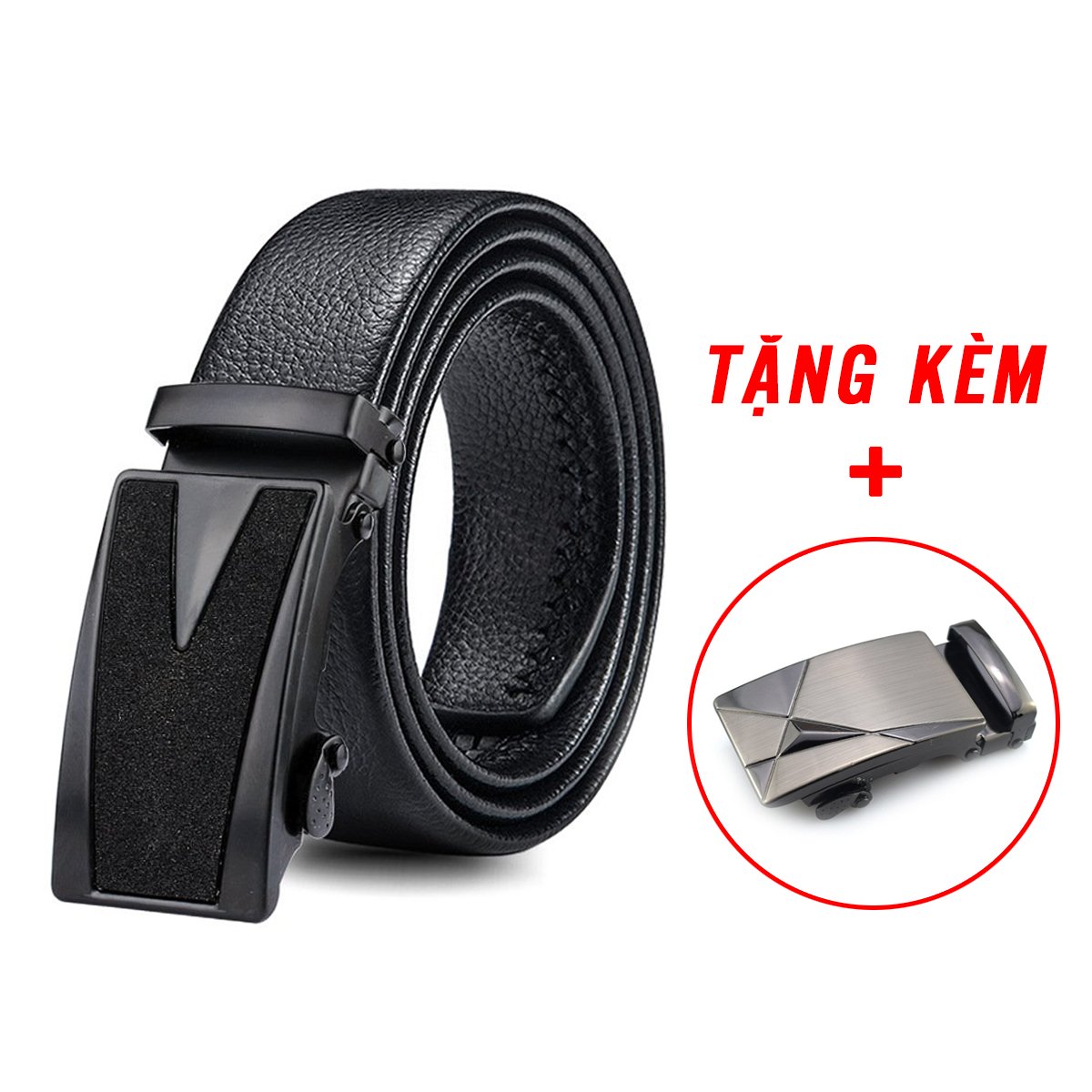 Thắt lưng nam PAGINI DL07 khóa tự động - Dây lưng nam mặt khóa bằng thép không gỉ cao cấp - Tặng thêm 1 mặt khóa cao cấp