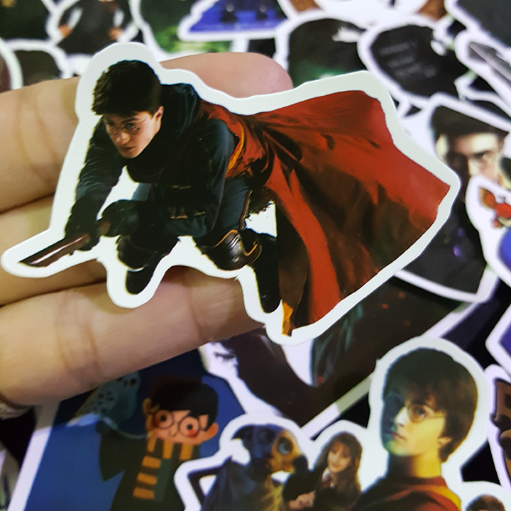 Bộ Sticker dán cao cấp chủ đề HARRY POTTER - Dùng dán Xe, dán mũ bảo hiểm, dán Laptop