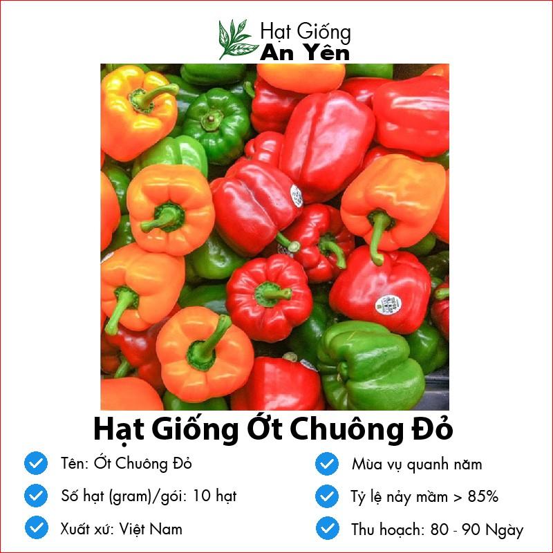 Hạt giống Ớt Chuông ( Ớt Đà Lạt ) thu hoạch sớm, dễ trồng, nảy mầm cao, sinh trưởng khoẻ