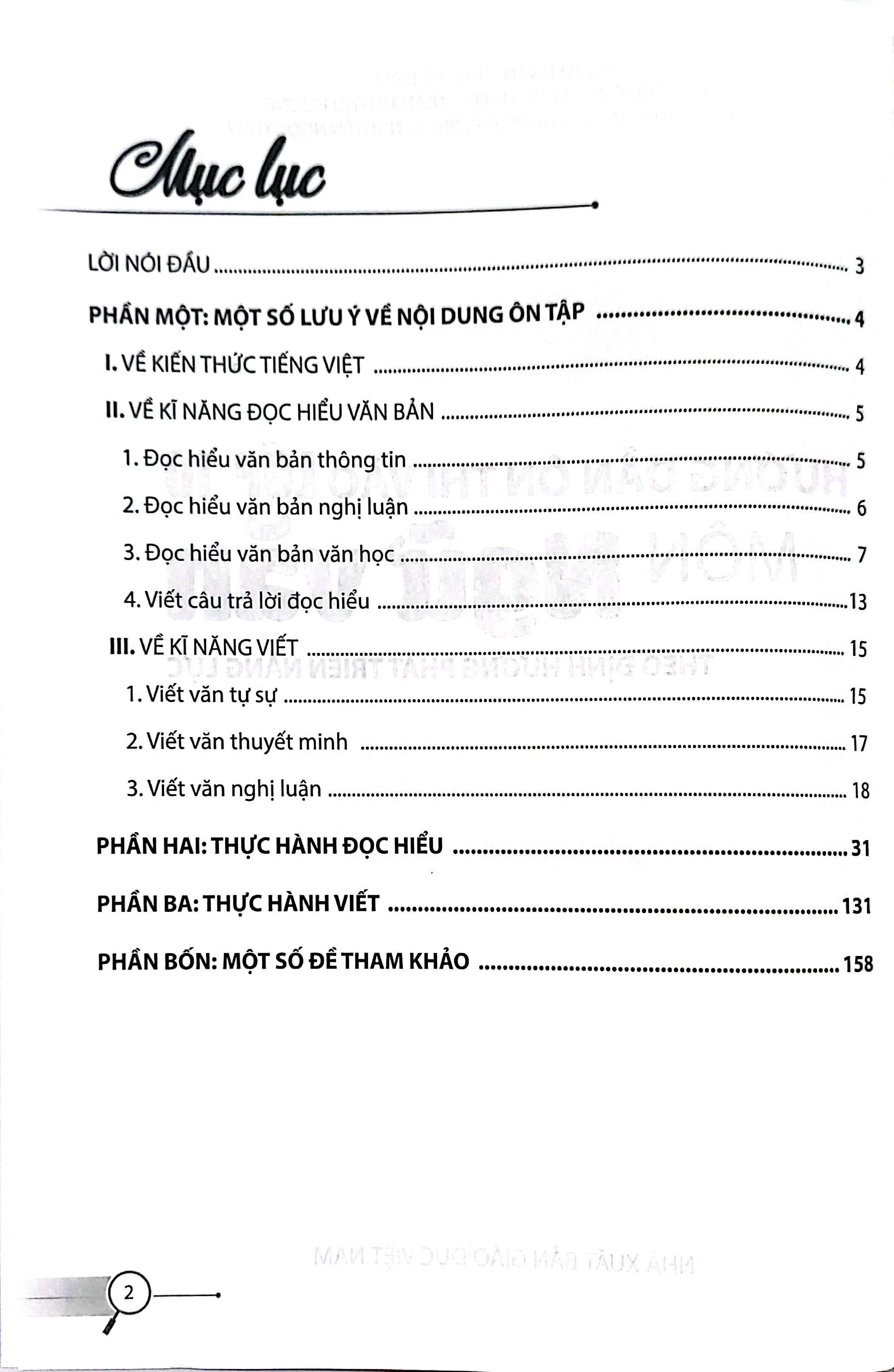 Sách - Hướng Dẫn Ôn Thi Vào Lớp 10 - Môn Ngữ Văn (Theo Định Hướng Phát Triển Năng Lực)
