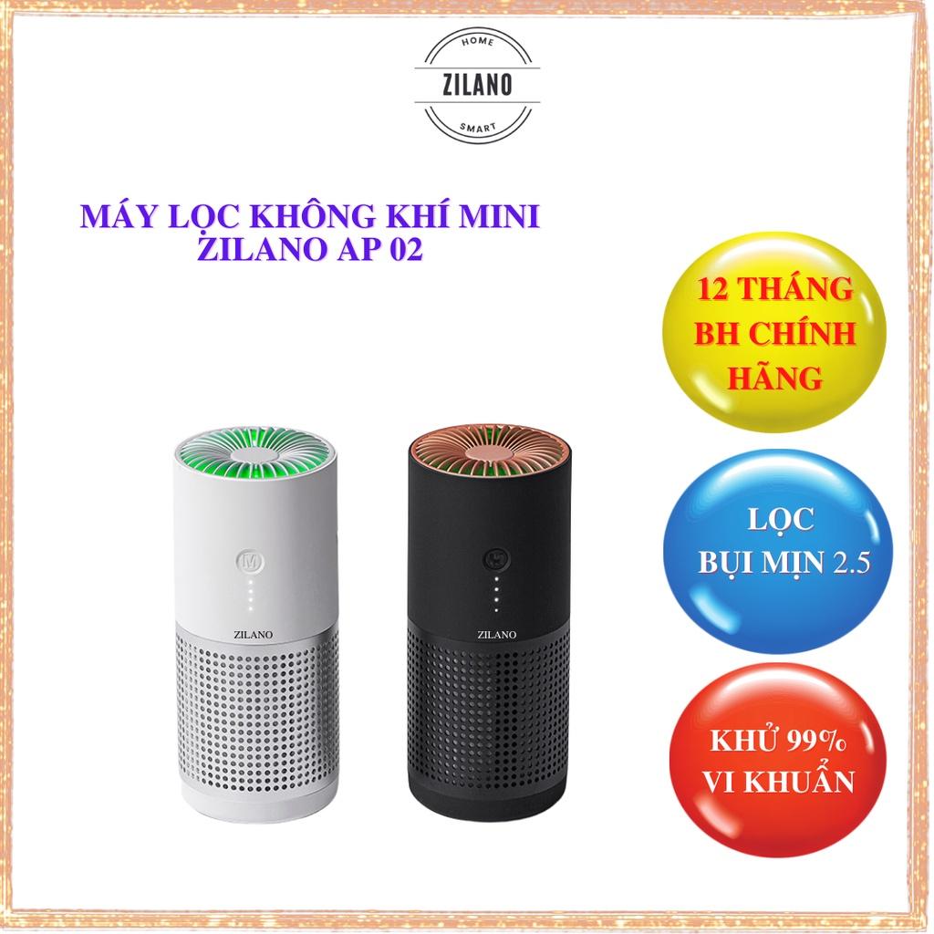 Máy lọc không khí ô tô khử mùi không khí mini đẹp - ZILANO AP02 – Bảo hành 12 tháng