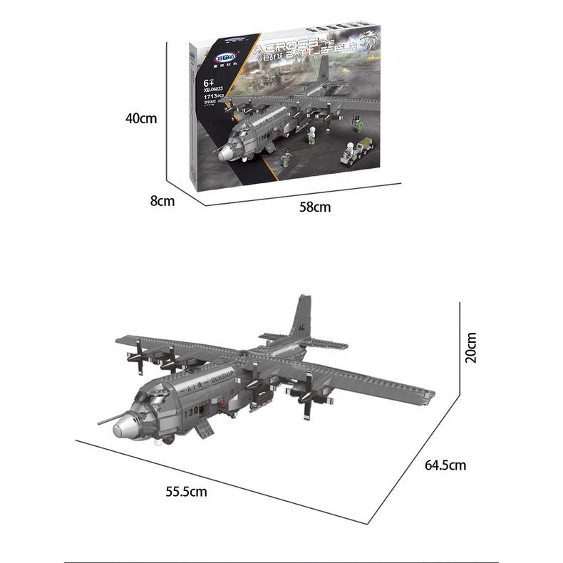 Đồ chơi Lắp ráp Máy bay chiến đấu - Xingbao XB06023 Air Gunship - Xếp hình thông minh - Mô hình trí tuệ