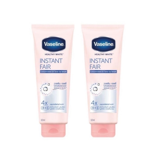 Sữa dưỡng thể trắng da Vaseline Instant Fair 4in1 Thái Lan 320ml - mẫu mới