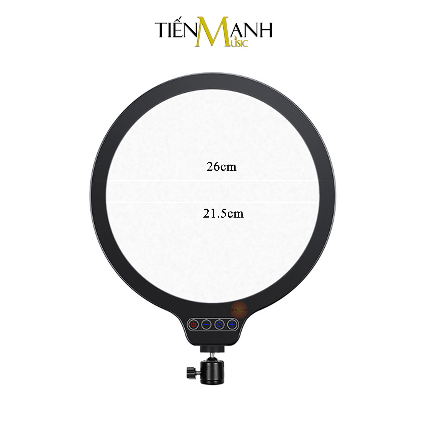 Đèn Livestream Kiêm Giá Đỡ Điện Thoại ZQ-02 LED Đổi 3 Màu ZQ02 Hàng Chính Hãng - Kèm Móng Gẩy DreamMaker