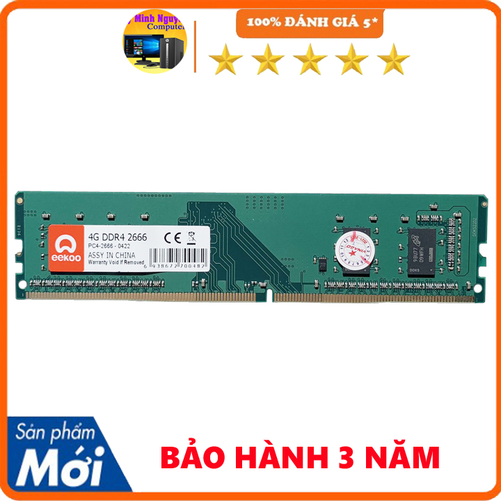 Ram PC Eekoo DDR4 4gb, DDR4 8gb bus 2666 - Hàng chính hãng