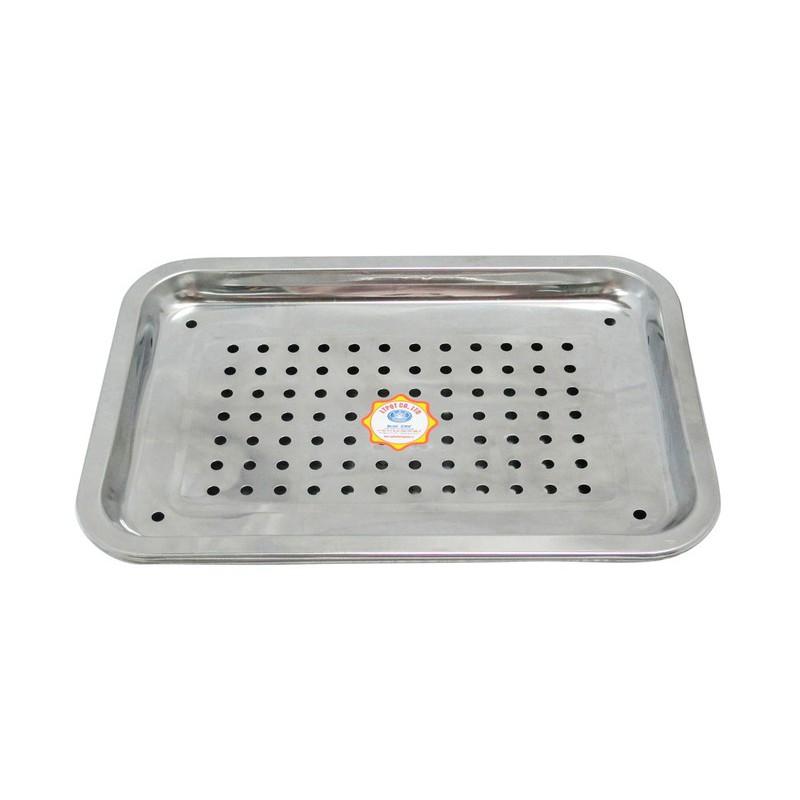 Khay đựng trà ly inox 27 x 20cm