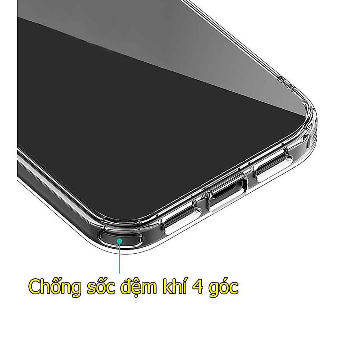 Ốp lưng cho iPhone 15Pro Max/15 Pro/ 14 promax/ 13 promax/ 12 promax/ 11 promax/ Xsmax/ XS/ 8plus/ 7plus trong suốt chống sốc đệm khí cao cấp - hàng chính hãng