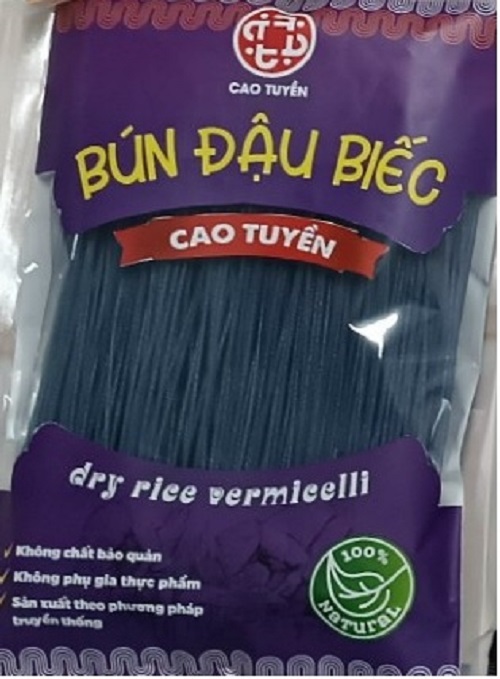 Bún Hoa Đậu Biếc Cao Tuyền 500g, bún ngon sạch, không phụ gia hương liệu chất bảo quản