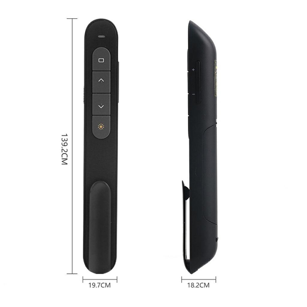 2xWireless Presenter Pen 2.4GHz USB RF Handheld Remote Control Pointer Pen