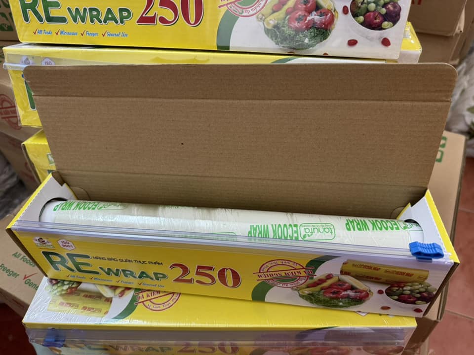 Màng Bọc Thực Phẩm Rerwrap 250 Size 30cm x 50m - Nhựa PVC An Toàn Vệ Sinh