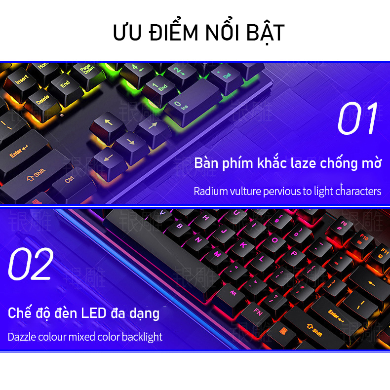 Bàn Phím Máy Tính Gaming RGB SIDOTECH V4 Dòng Bàn Phím Có Dây Chơi Game Chuyên Nghiệp Chế Độ LED RGB Cầu Vồng, Chống Nước, Gõ Phím Nhanh Chính Xác Thuộc Loại Bàn Phím Máy Tính Văn Phòng Gaming Esport Giá Rẻ - Hàng Chính Hãng