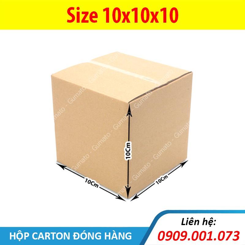 Hộp giấy P16 size 10x10x10 cm, thùng carton gói hàng Everest