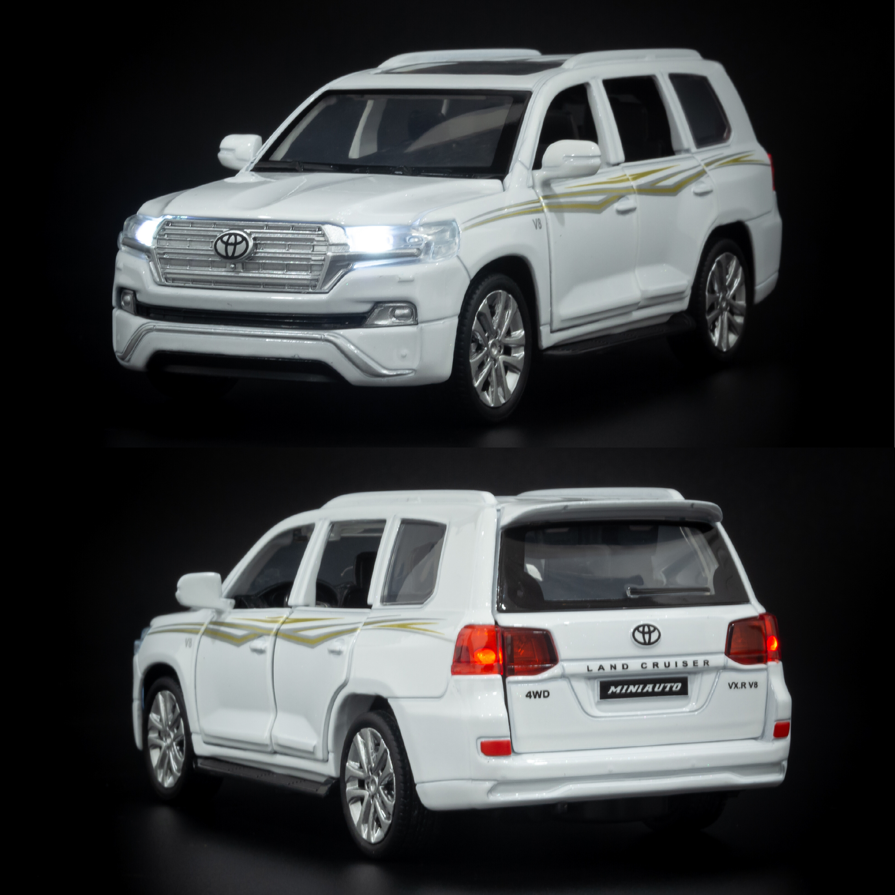 Mô hình xe Toyota Land Cruiser 2019 V8 1:32 Miniauto - 3226A