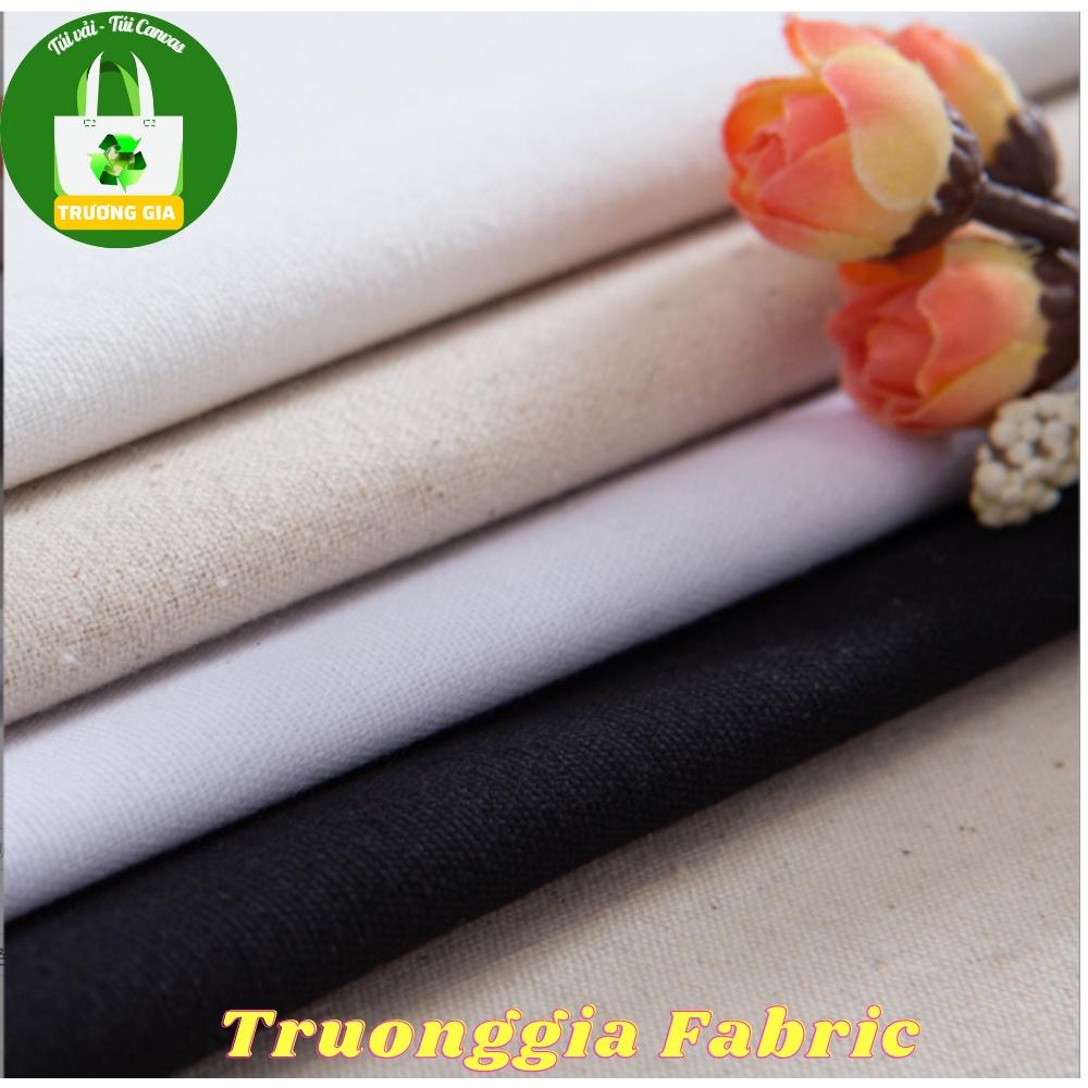 100% COTTON CANVAS FABRIC 225GSM Vải Bố Vải canvas Màu Be Mộc tái chế không thấm nước