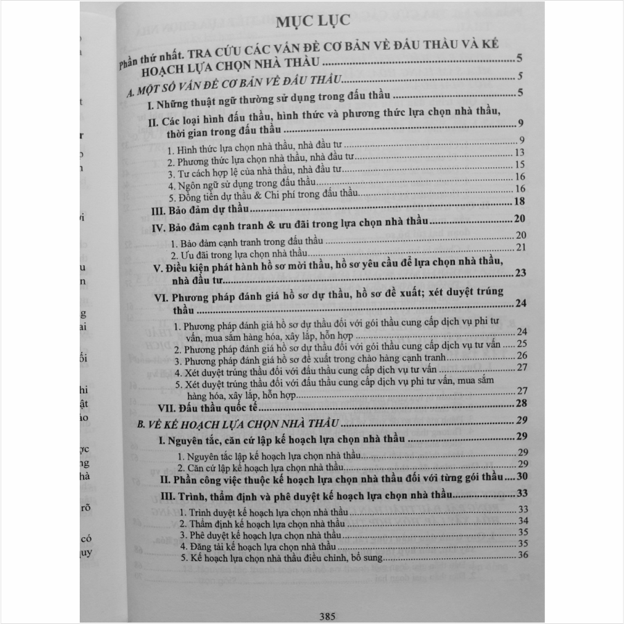 Sách Tra Cứu Các Vấn Đề Cơ Bản về ĐẤU THẦU, Kế Hoạch Lựa Chọn Nhà Thầu và Một Số Tình Huống Thường Gặp Khi Ký Kết Hợp Đồng - V2150D