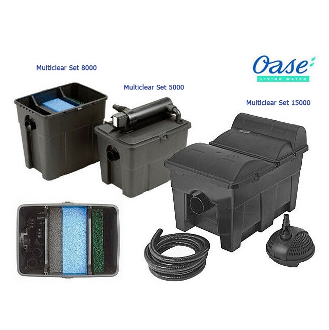 Lọc Thùng Hồ Koi MultiClear Set 5000-8000-15000 – Pontec, Đức