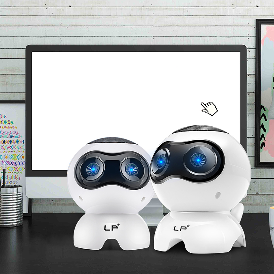 Loa Vi Tính Laptop Để Bàn Nghe Nhạc Mini Q900 Hình Robot Âm Thanh Siêu Trầm Sống Động hàng nhập khẩu