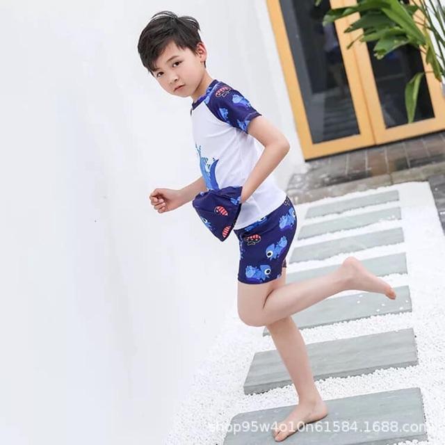 Bộ đồ bơi cho bé trai hình khủng long