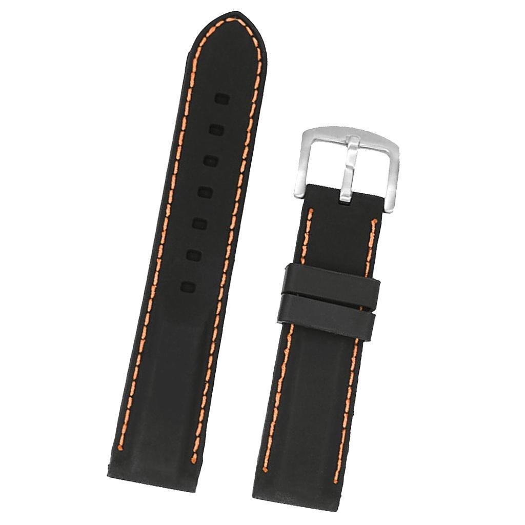 Silicone Rubber Watch Strap Band Waterproof Watch Band Belt for Samsung 26mm