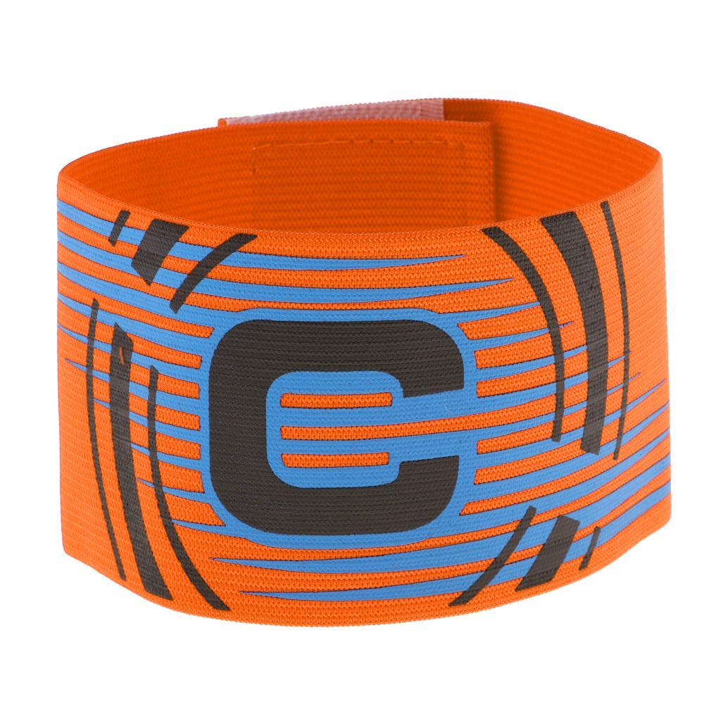 3-5pack Captain Armband Football Soccer Sports Adjustable Arm Bands Orange