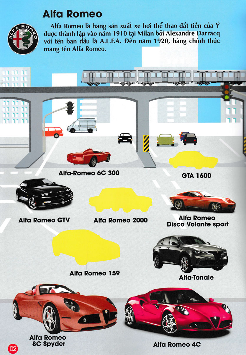 Bóc Dán Hình Sticker Thông Minh - Cars: Các Hãng Xe Hơi Trên Thế Giới Tập 1 _VT
