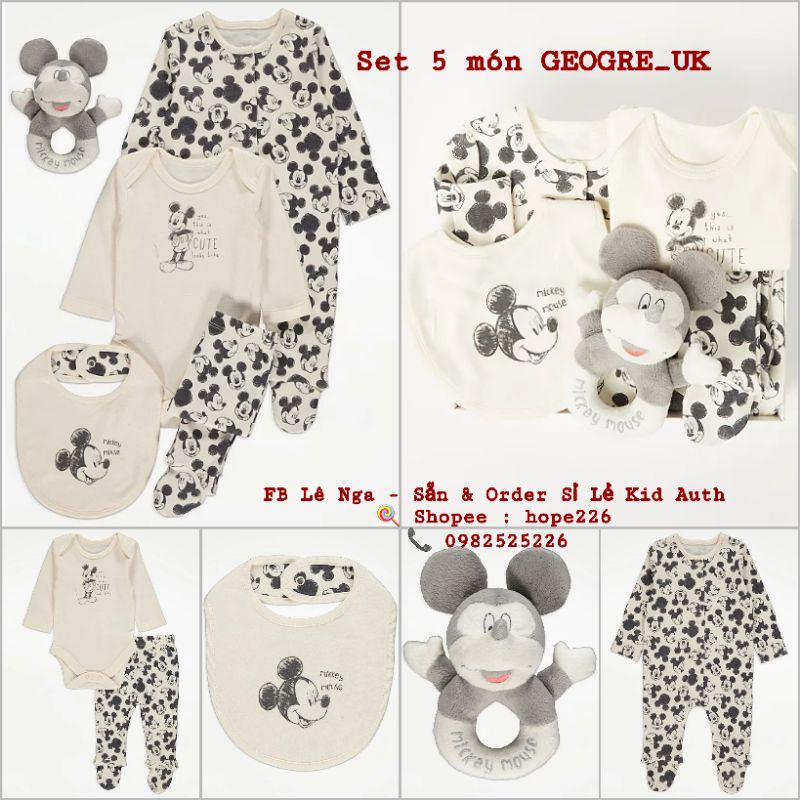 Set đồ gồm 5 món GEOGRE_UK size 9-12m (8.5-10.5kg)