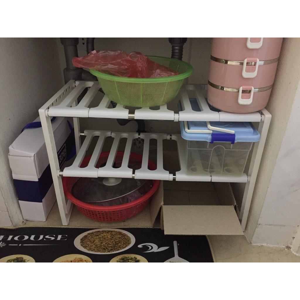 Kệ Để Đồ Gầm Trạn Nhà Bếp 2 Tầng Tiện Lợi