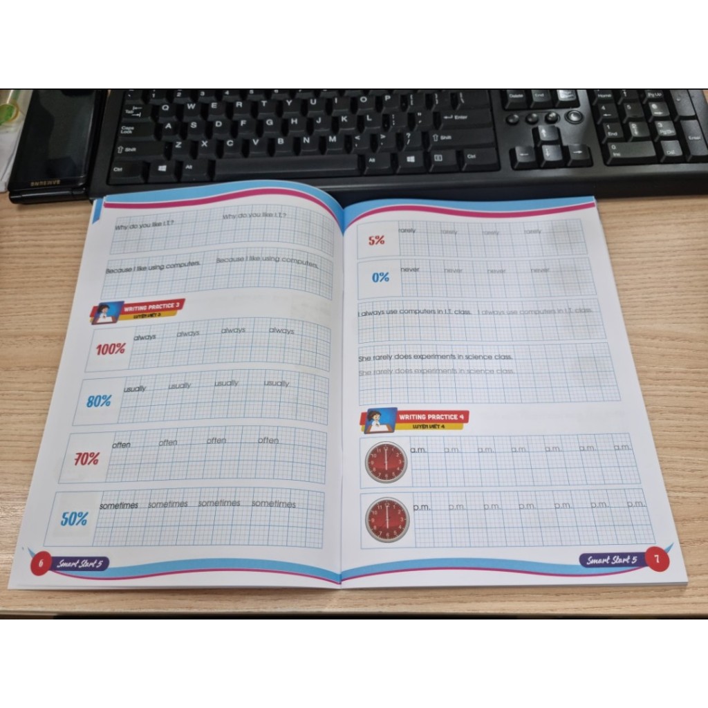 Sách - em luyện viết tiếng anh và nhớ từ vựng smart star 5 (bám sát sgk i-learn smart start 5) - HA