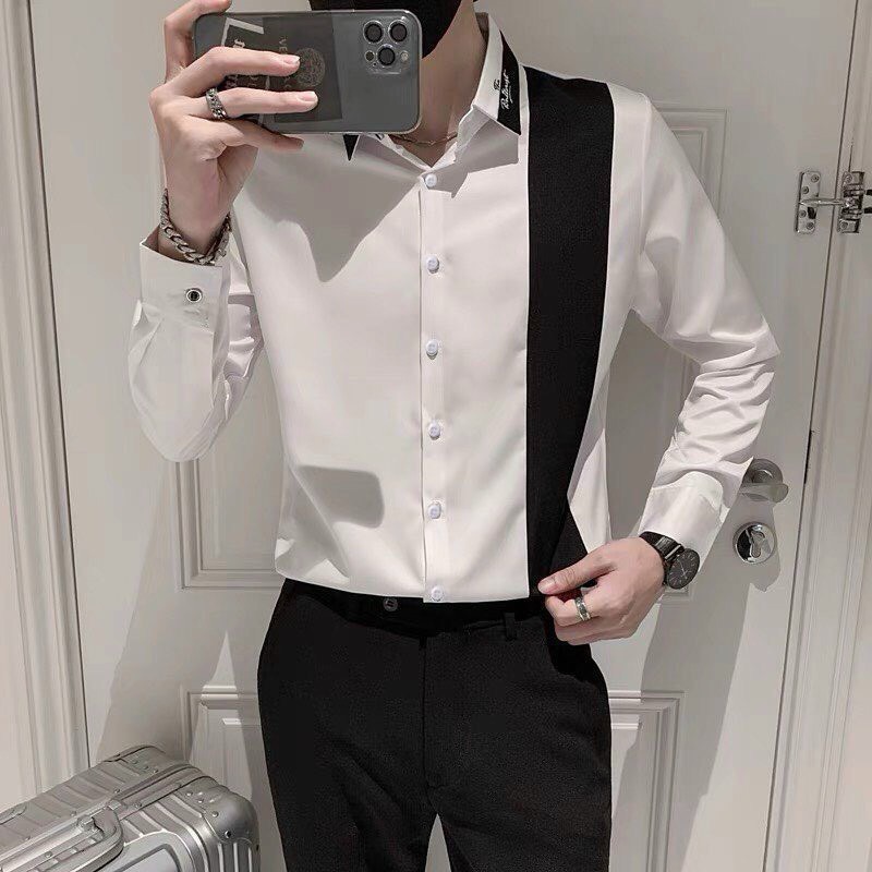 Áo Sơ Mi Nam, Chất coton thái xịn mịn mát hàng cao cấp thương hiệu Chandi mã QR1