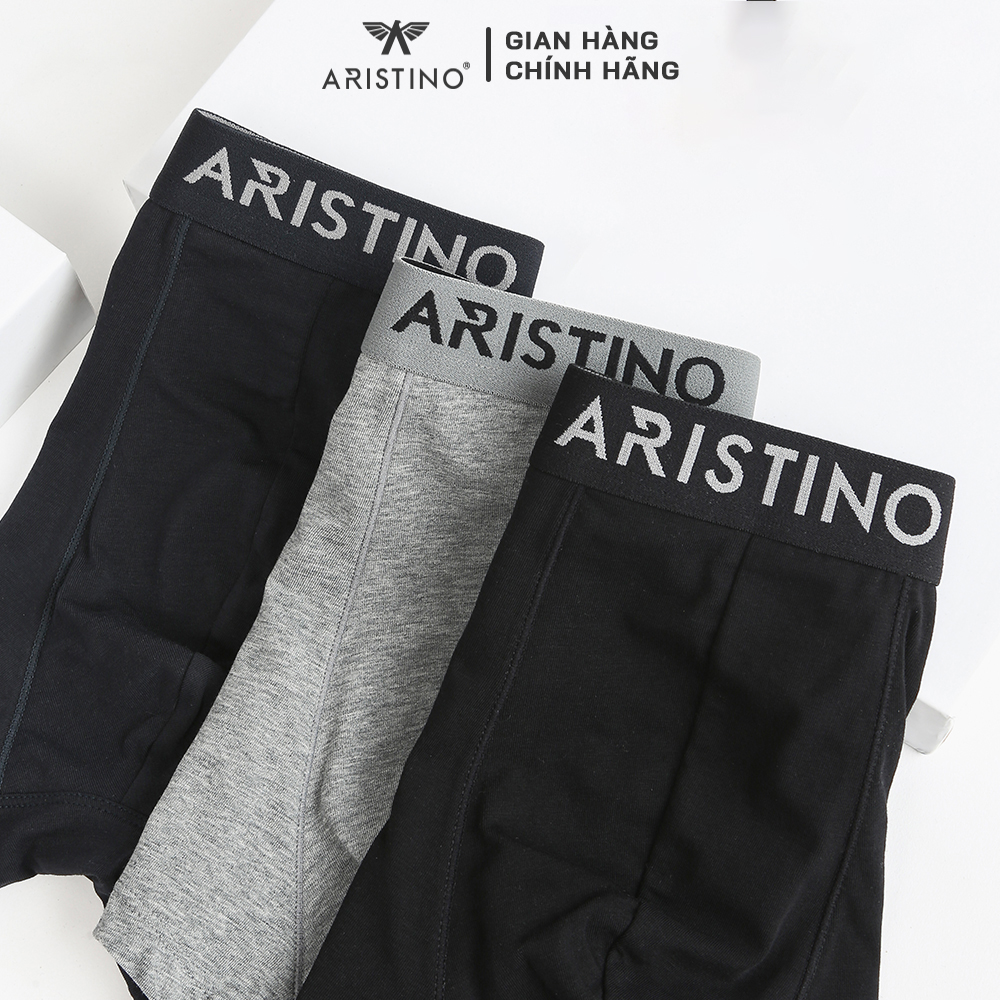 Quần lót nam ARISTINO dáng boxer, quần sịp đùi nam chất liệu cotton thoáng khí, co giãn 4 chiều thoải mái - ABX03707