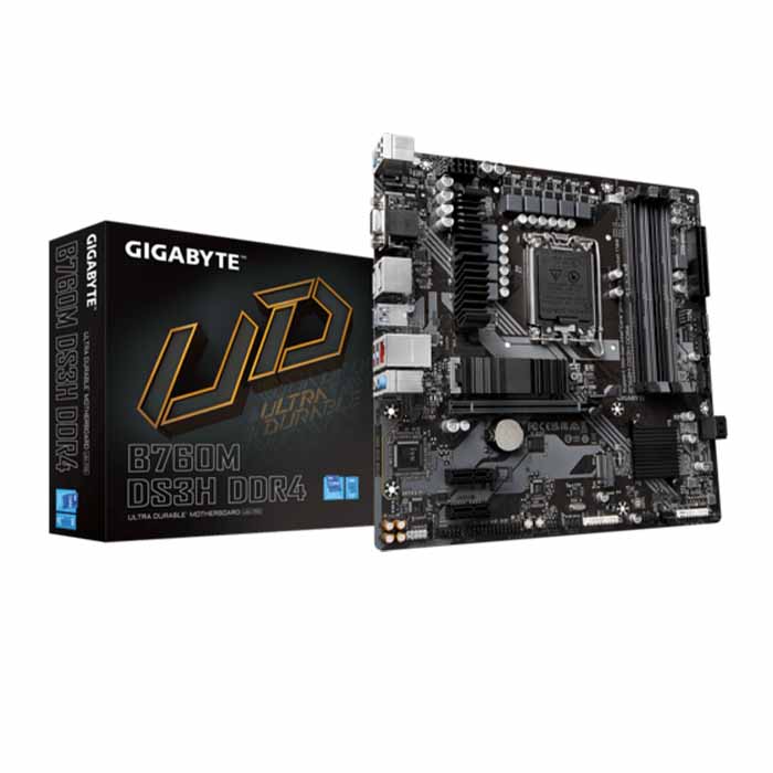 Bo mạch chủ Mainboard Gigabyte B760M DS3H DDR4 - Hàng chính hãng