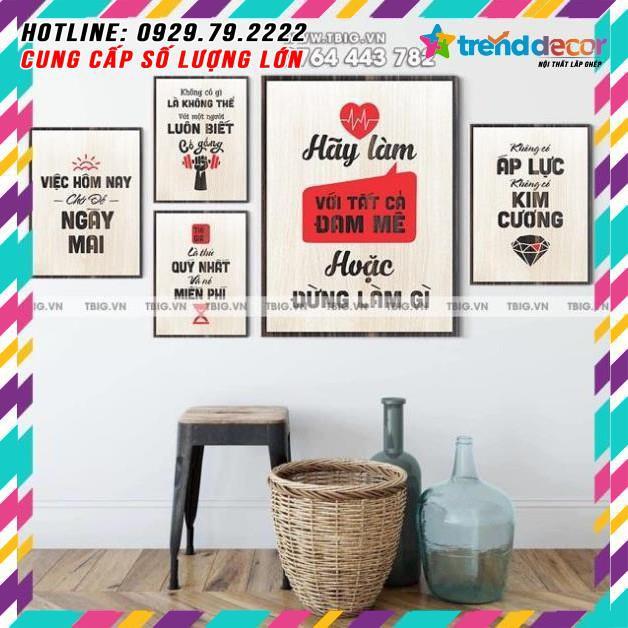 Tranh Gỗ Truyền Cảm Hứng 062 trang trí tường phong cách mới TRENDDECOR.VN