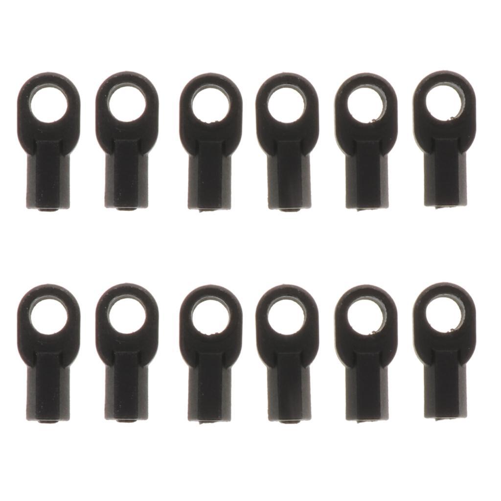 12 Pieces M3 5347 Ball Rod Ball Head Sleeve Buckle Parallel arm Carbon Rod