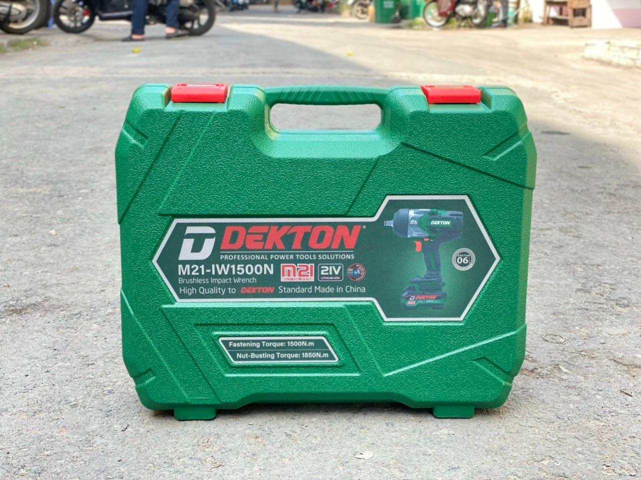 MÁY VẶN BULONG PIN 21V 1/2" DEKTON M21-IW1500N - HÀNG CHÍNH HÃNG