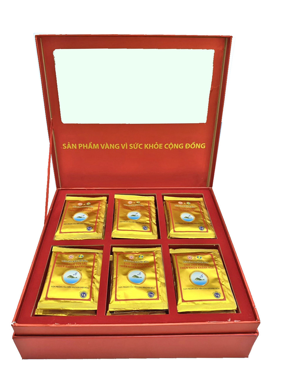 TINH CHẤT YẾN SÀO THIÊN NHIÊN KHÁNH HÒA - HỘP 30 GÓI 5 GRAM