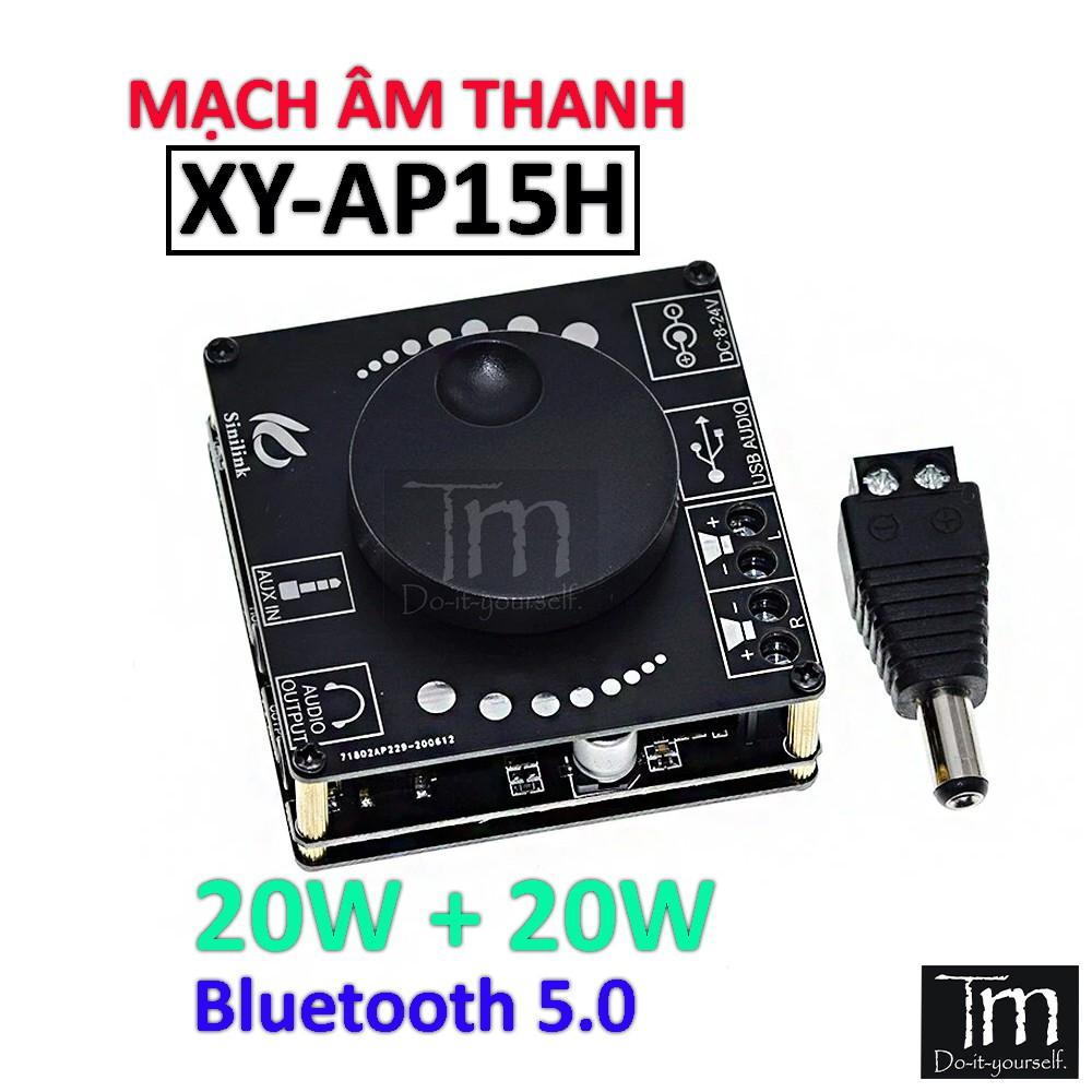 Mạch Khuếch Đại Âm Thanh Bluetooth 5.0 XY-AP15H 2*20W 12/24V