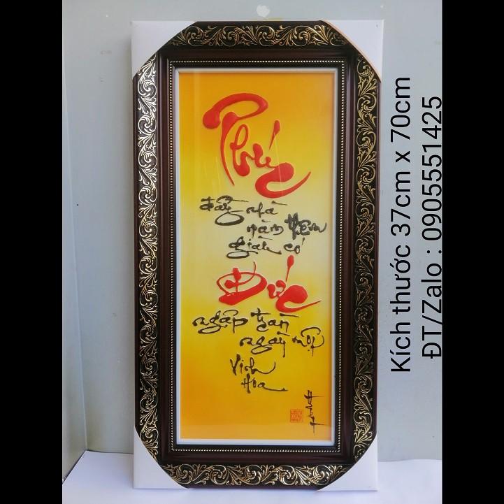 Tranh Thư pháp chữ PHÚC.Quà tặng mừng tân gia,khai trương, sinh nhật.Mừng thọ ông bà,cha mẹ.Quà tết.Tranh trang trí tết