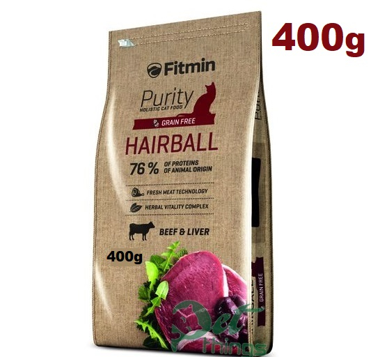 Thức Ăn Hạt FITMIN Cat Purity HairBall giảm tình trạng tắc búi lông cho mèo