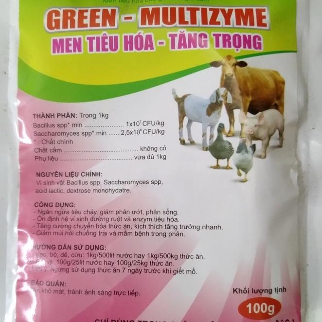 100GRAM MEN TIÊU HÓA - TĂNG TRỌNG