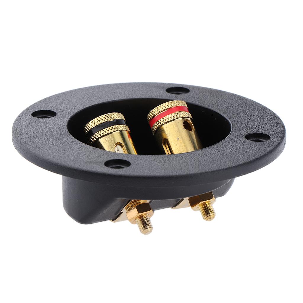 DIY Home 48mm Car Stereo Screw Clamp Cup Connectors Subwoofer Connector 2 Way