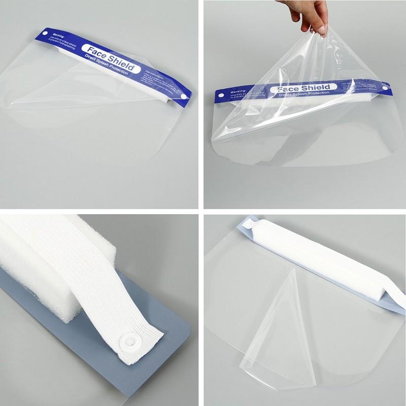 Tấm Kính Che Mặt Chống Giọt Bắn Face Shield Loại Mặt Nạ Nhựa Mỏng Siêu Nhẹ Đeo Đầu - Giao Hàng Toàn Quốc