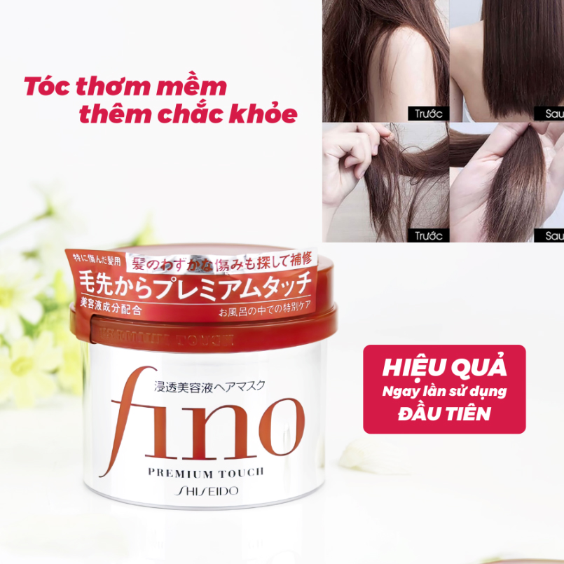 Kem ủ tóc cao cấp Fino phục hồi hư tổn Premium Touch Nhật Bản 230g