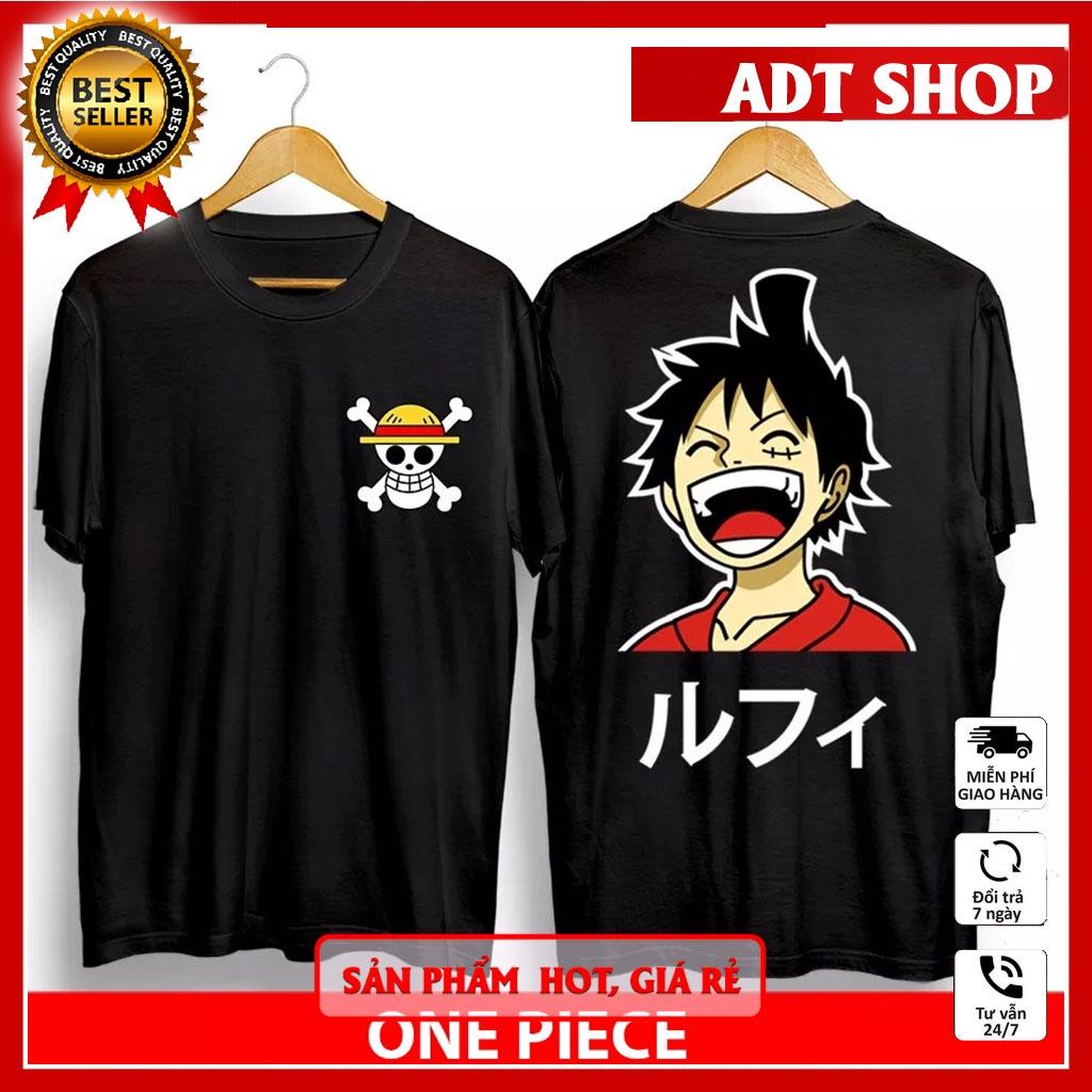 Áo Thun In Hình Monkey D. Luffy 2 Mẫu áo Đen Cực Đẹp, Cực Chất - Áo Thun One Piece