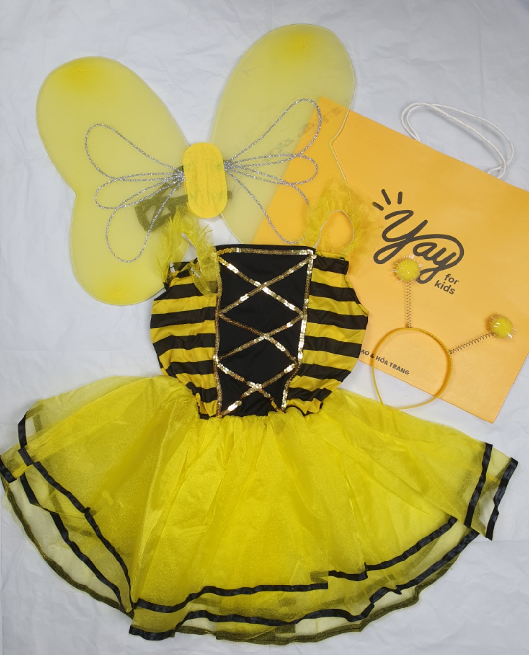 Đồ hóa trang trẻ em - Váy Ong Vàng Cánh Bướm | Sweet Bee - FT20253