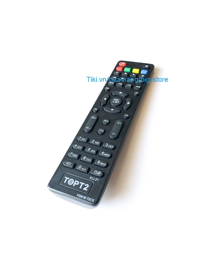 Remote Điều Khiển Đầu Thu TV Truyền Hình Mặt Đất TOP T2